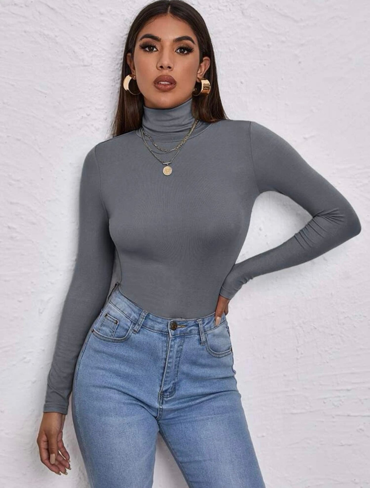 Top de cuello de tortuga