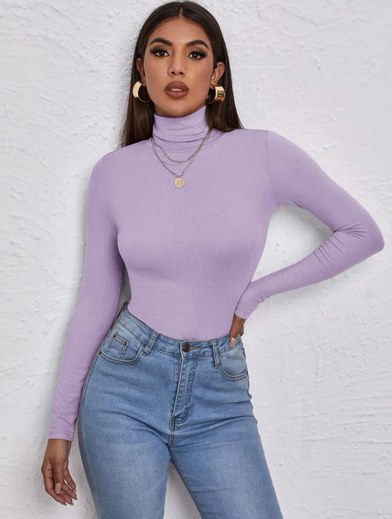 Top de cuello de tortuga