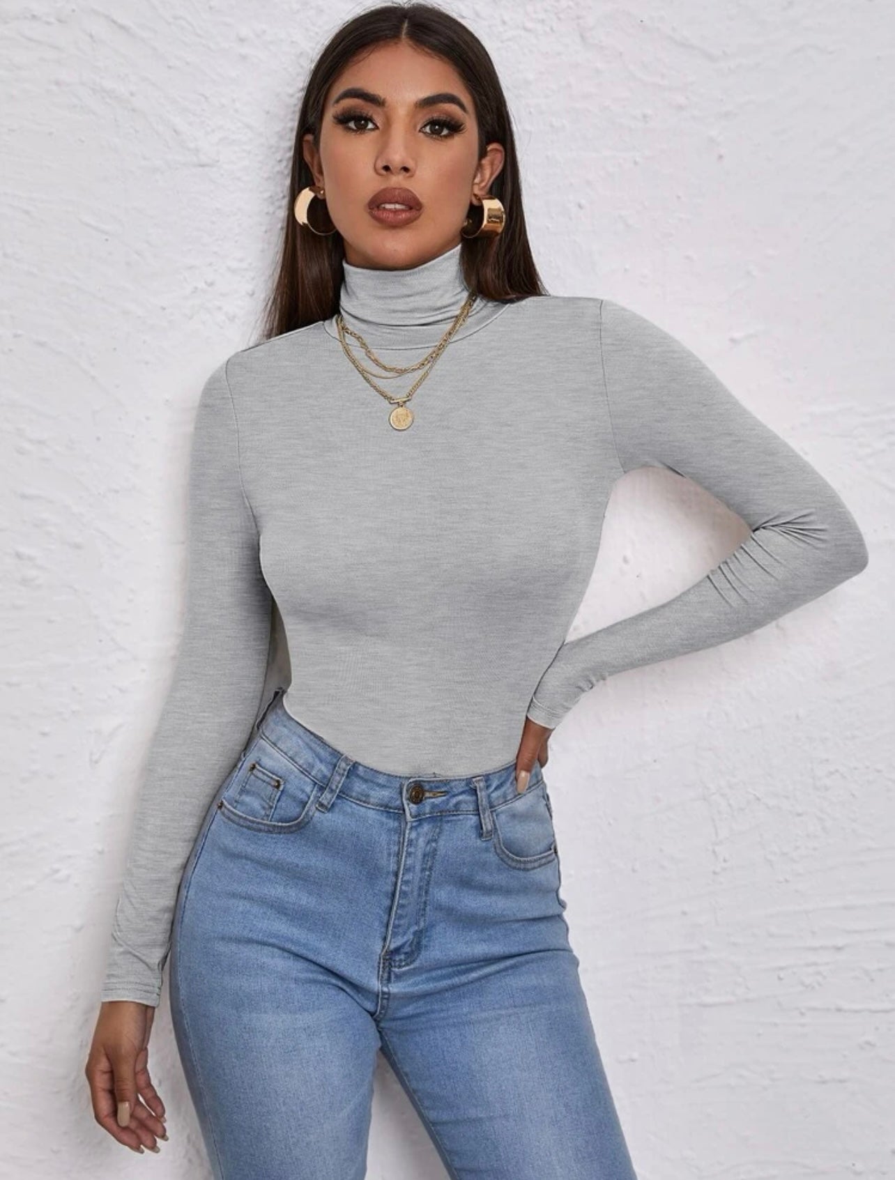 Top de cuello de tortuga