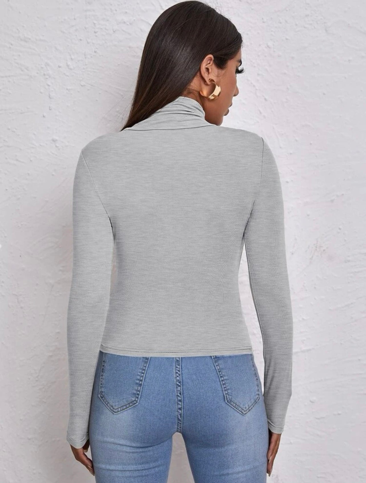 Top de cuello de tortuga
