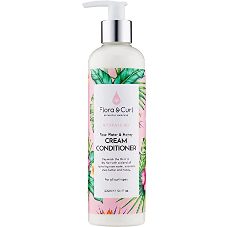 Flora & Curl Organic Rose & Honey Cream Acondicionador y Shampoo 300ml