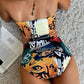 Calzoneta de una pieza con estampado y abertura