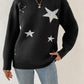 Jersey con patrón de estrella de hombros caídos