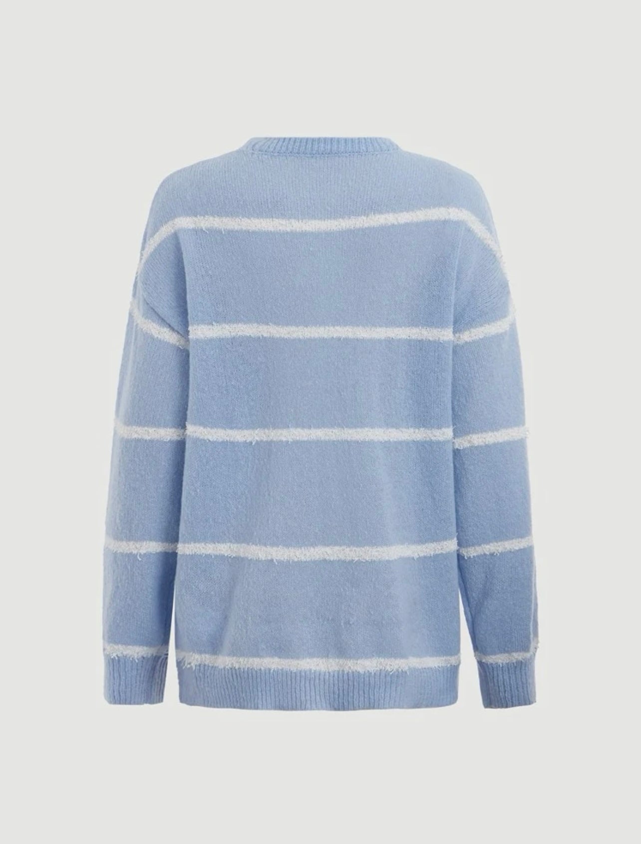 MOD Jersey con patrón de rayas de hombros caídos