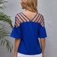 Blusa con diseño en hombros