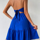 Vestido strapless con nudo atrás